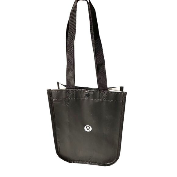 Lululemon Logo Shopping Gift Bag Black White Logo - Picture 1 of 5